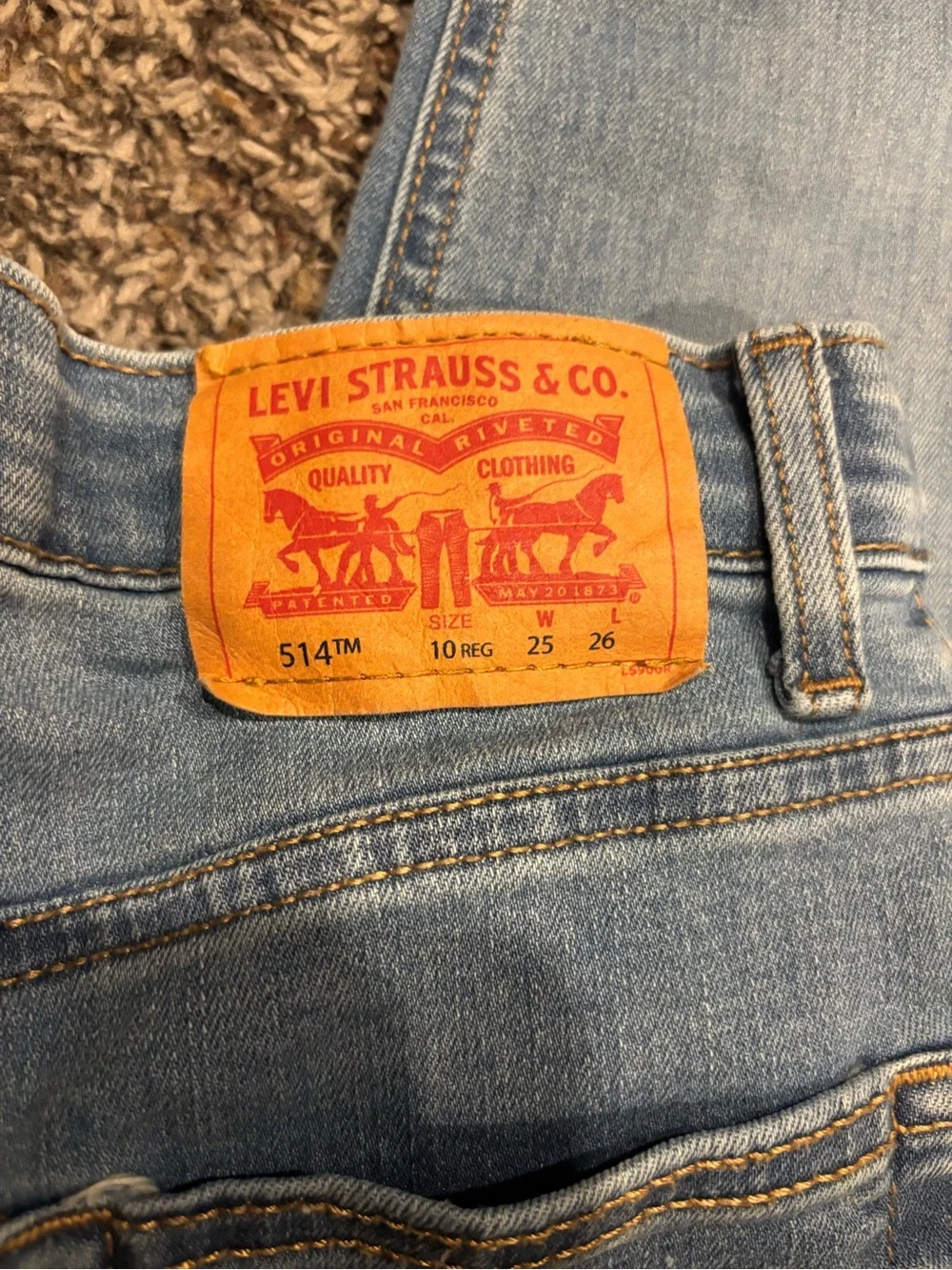 Boys Levis 514 Straight Jeans